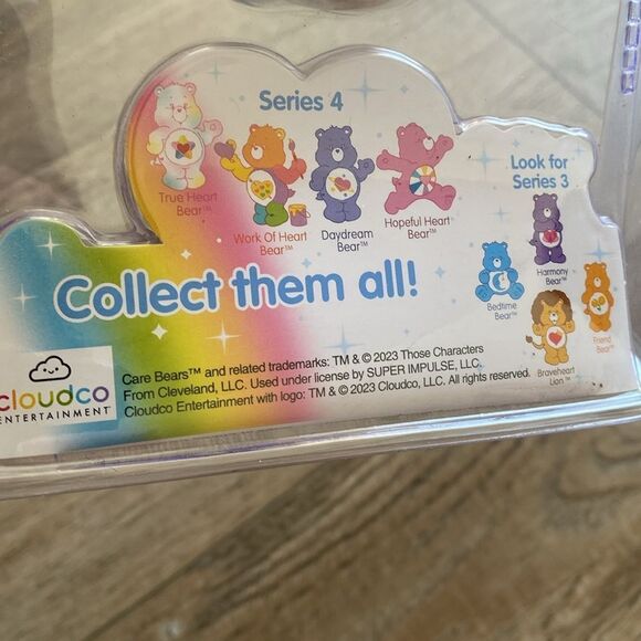 Worlds Smallest Care Bears True Heart Plush Bear Series 4 Collectible Series - Picture 3 of 3